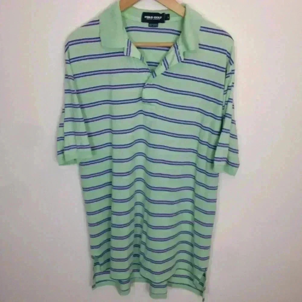 POLO GOLF RALPH LAUREN Short Sleeve L Stripes - Picture 2 of 4